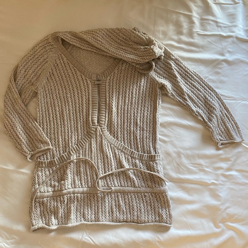 DKNY crochet sweater